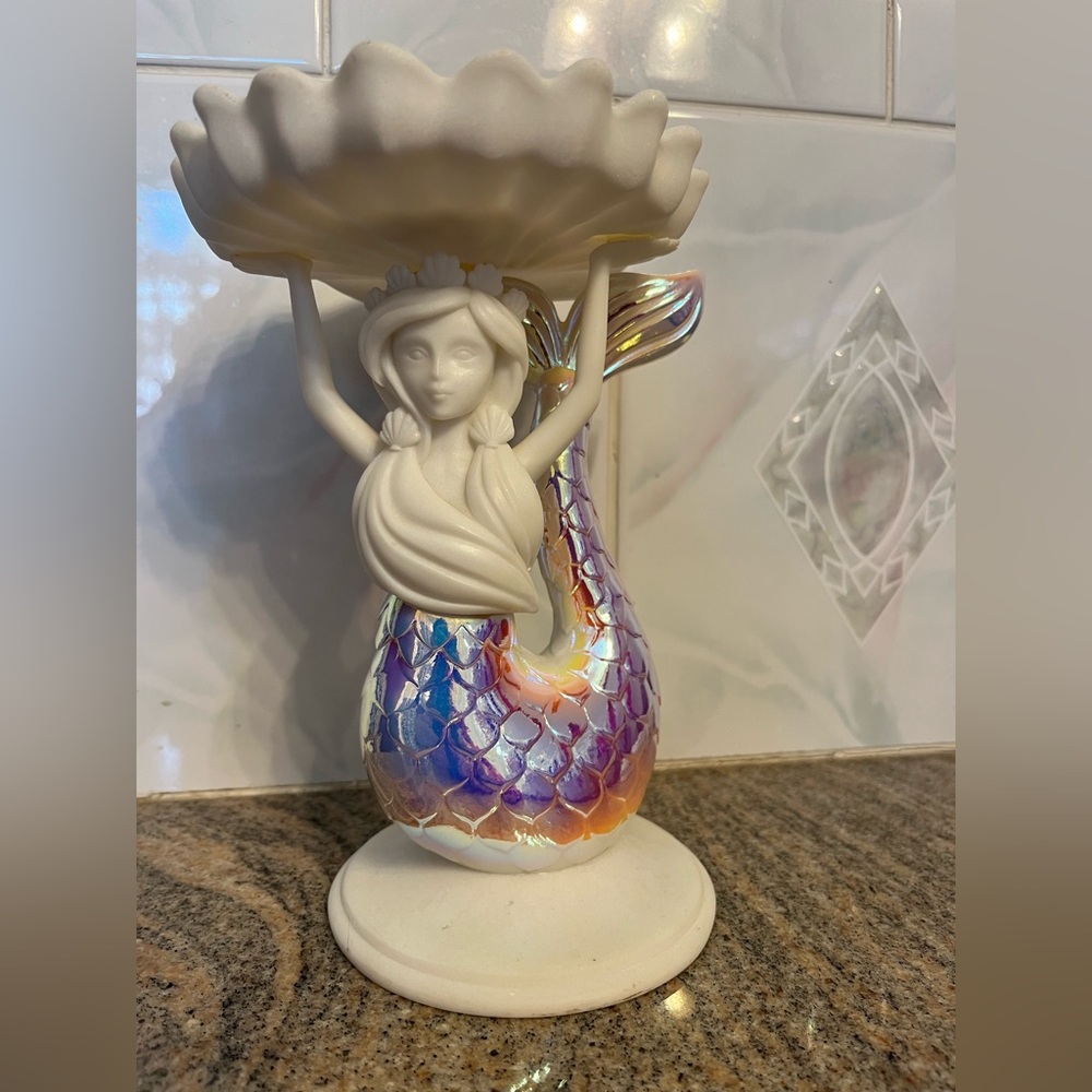 RARE - Bath & Body Works - Iridescent Mermaid Candle Holder Stand